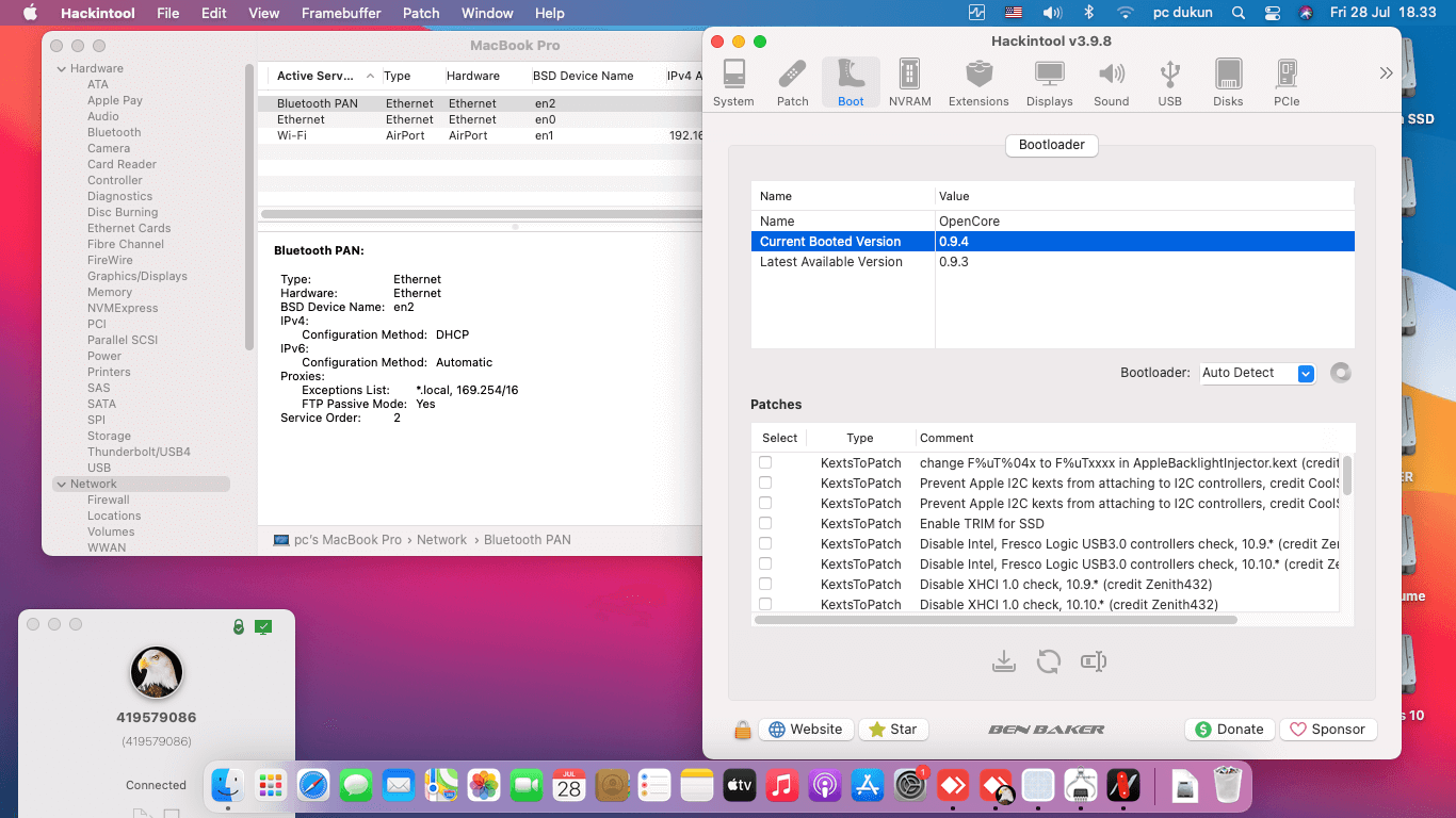 Asus A456UR WX037D 2nd [SkyLake   Intel HD 520 + I2C]   OpenCore 1